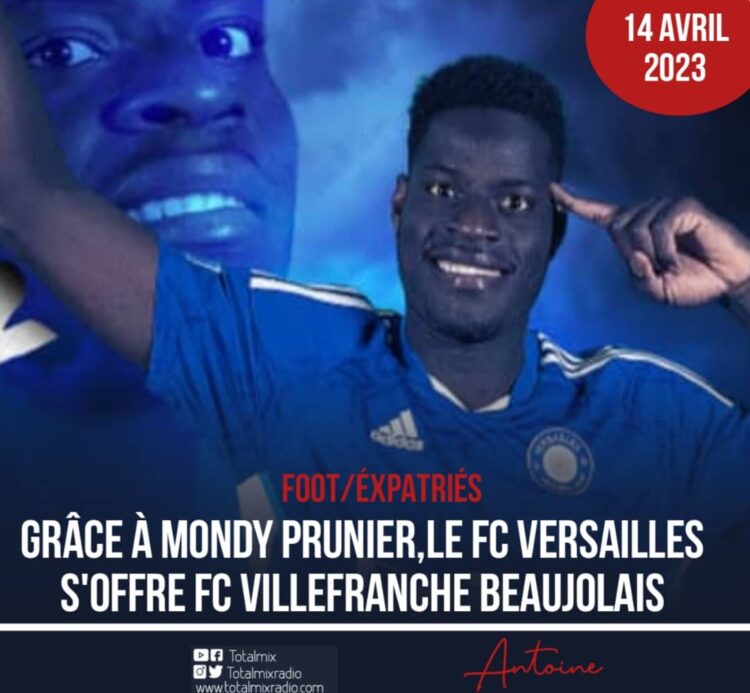FOOT/EXPATRIÉS : MONDY PRUNIER FAIT GAGNER LE FC VERSAILLES 78 À DOMICILE