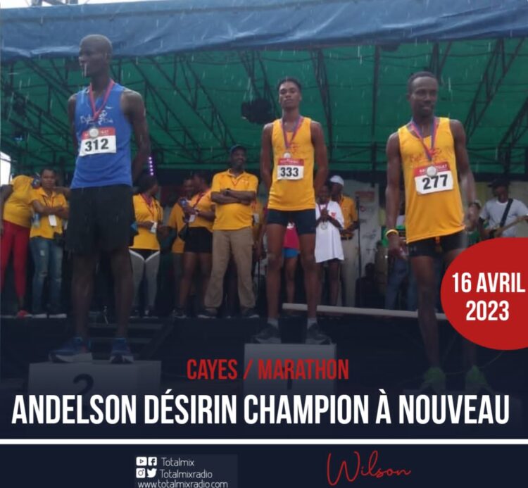 MARATHON DES CAYES : DESORIN ANDELSON ET JESUME COLIN SONT CHAMPIONS À NOUVEAU
