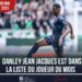 FOOTBALL: DANLEY JEAN JACQUES DANS LA LISTE DE JOUEURS DU MOIS