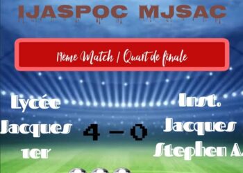 FOOT – INTERSCOLAIRE : LYCÉE JACQUES 1ER ET IMED EN DEMI-FINALE À DESSALINES