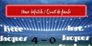 FOOT – INTERSCOLAIRE : LYCÉE JACQUES 1ER ET IMED EN DEMI-FINALE À DESSALINES
