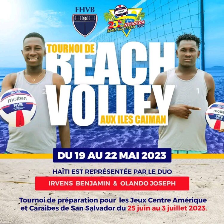 BEACH VOLLEY : HAÏTI DISPUTERA UN TOURNOI AUX ÎLES CAÏMANS