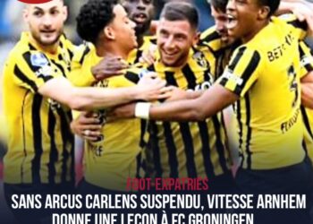 FOOT/EXPATRIÉS : FESTIVAL OFFENSIF DE VITESSE ARNHEM FACE À GRONINGEN