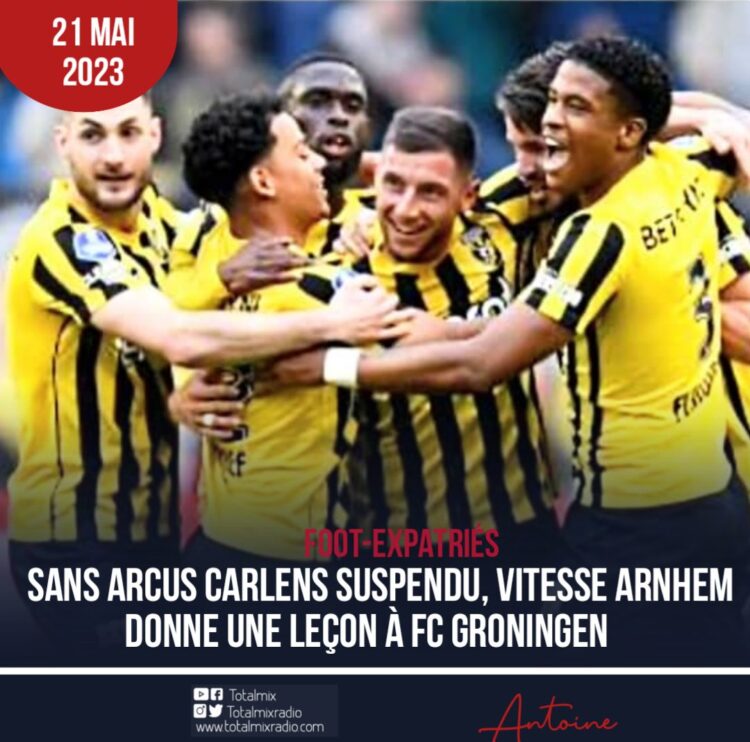 FOOT/EXPATRIÉS : FESTIVAL OFFENSIF DE VITESSE ARNHEM FACE À GRONINGEN
