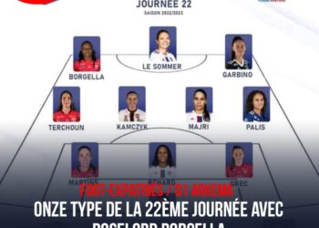 FOOT-EXPATRIÉES / D1 ARKEMA: UNE GRENADIÈRE PRÉSENTE DANS LE ONZE TYPE DE LA 22ÈME JOURNÉE