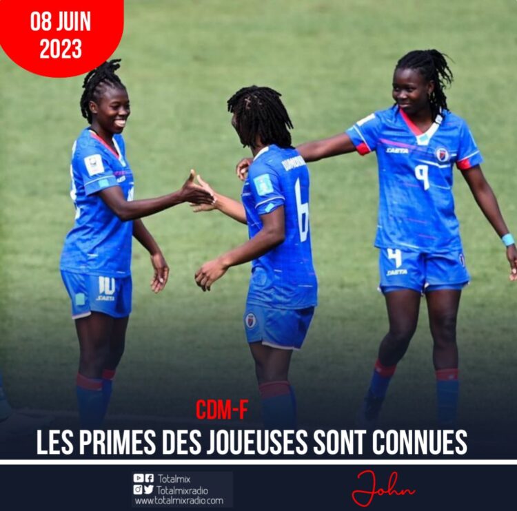 CDM-F : LES PRIMES DES JOUEUSES SONT CONNUES