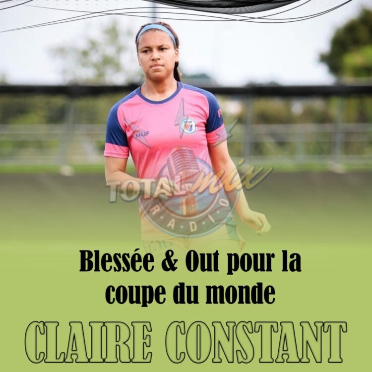 FOOTBALL-CDM FÉMININE : CLAIRE CONSTANT, UN CADRE DE LA SÉLECTION, DÉCLARE FORFAIT