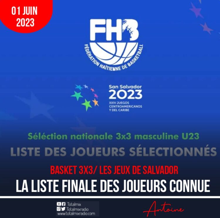 BASKET U23 : LE SÉLECTIONNEUR NATIONAL DÉVOILE SA LISTE POUR LES JEUX DU SALVADOR