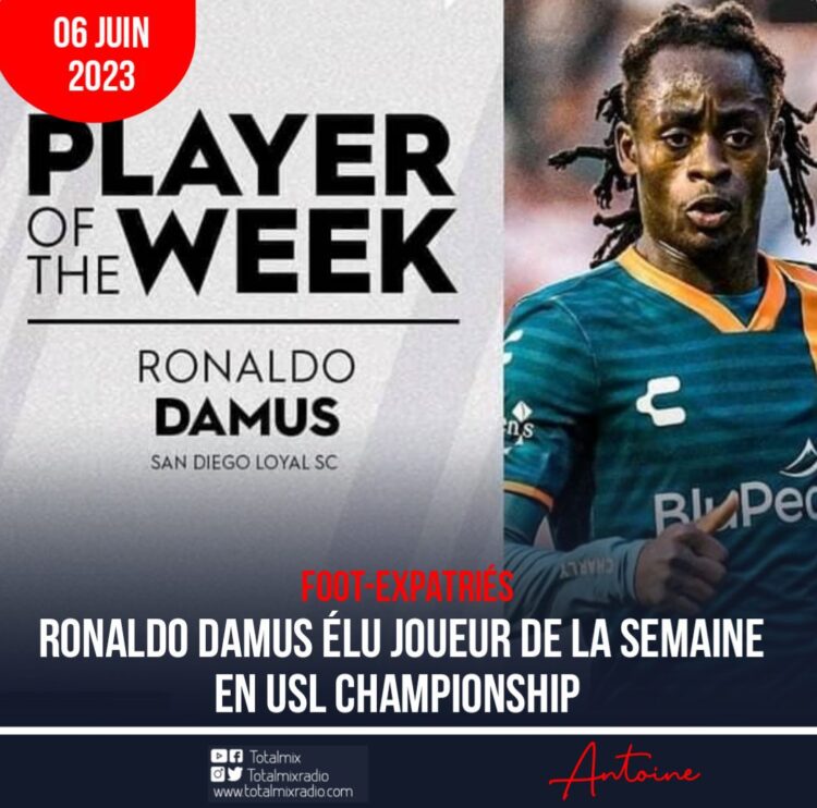 FOOT/EXPATRIÉS : RONALDO DAMUS RÉCOMPENSÉ POUR SA PERFORMANCE XXL RÉALISÉE LE WEEK-END ÉCOULÉ