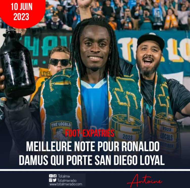 FOOT/EXPATRIÉS : RONALDO DAMUS BUTEUR, SAN DIEGO LOYAL SAUVE LE POINT DU NUL