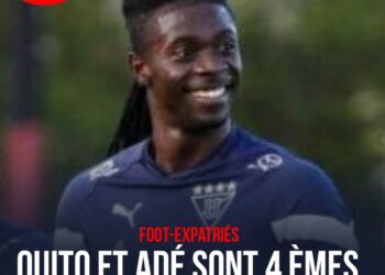 FOOTBALL-EXPATRIÉS : RICARDO ADÉ ET LDU QUITO LÂCHENT DEUX POINTS À DOMICILE