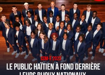 CDM-F 2023 : LE PUBLIC HAÏTIEN À FOND DERRIÈRE LEURS BIJOUX NATIONAUX