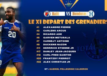 GOLD CUP 2023 : LE XI D’HAÏTI CONTRE LE HONDURAS AVEC DERRICK ETIENNE JUNIOR