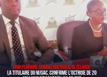 CDM-FÉMININE 2023 : “ L&rsquo;ÉTAT HAÏTIEN EST AU CÔTÉ DE LA SÉLECTION FÉMININE ” DIXIT RAYMONDE RIVAL AUGUSTE