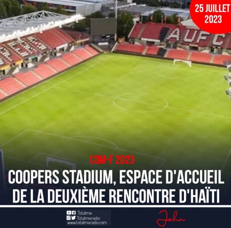 CDM-F 2023 : COOPERS STADIUM, ESPACE D’ACCUEIL DE LA DEUXIÈME RENCONTRE D’HAÏTI