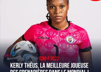 CDM-F 2023 : KERLY THÉUS, LA MEILLEURE JOUEUSE DES GRENADIÈRES DANS LE MONDIAL !