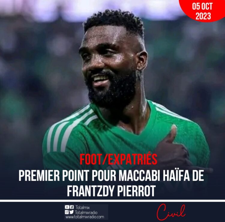 FOOT-EXPATRIÉS : PREMIER POINT POUR MACCABI HAÏFA DE FRANTZDY PIERROT