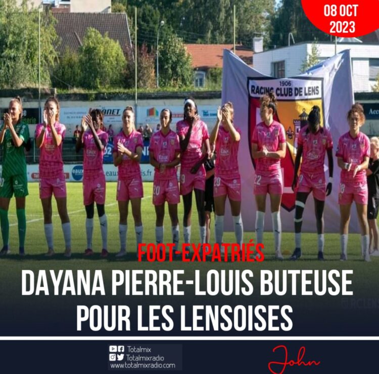 FOOT-EXPATRIÉES : DAYANA PIERRE-LOUIS BUTEUSE POUR LE RC LENS