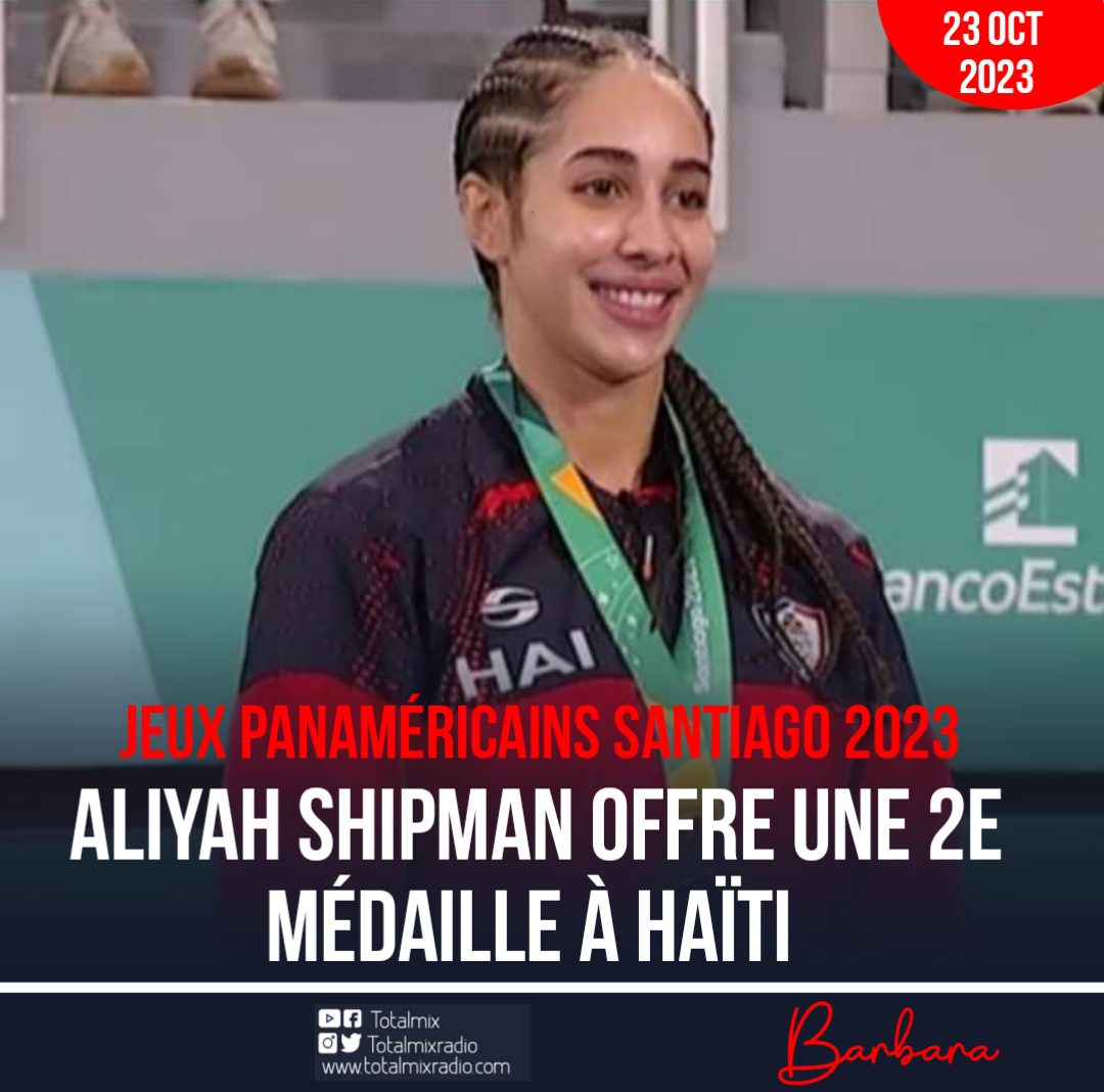 ALIYAH SHIPMAN OFFRE UNE AUTRE MÉDAILLE À HAÏTI AUX JEUX PANAMÉRICAINS