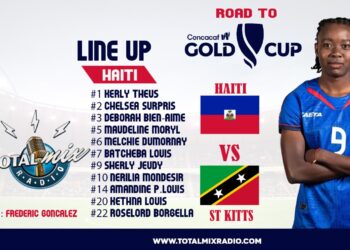 FOOT-SÉLECTION / LDN-F : LE XI D’HAÏTI CONTRE ST KITTS AVEC DÉBORAH BIEN-AIMÉ TITULARISÉE EN DÉFENSE