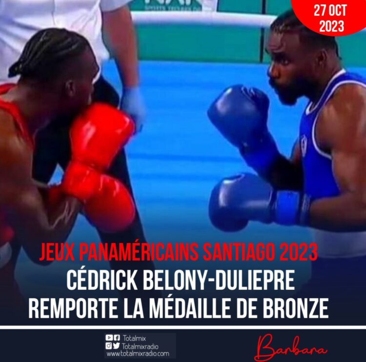 JEUX PANAMÉRICAINS SANTIAGO 2023 : CÉDRICK BELONY-DULIEPRE REMPORTE LA MÉDAILLE DE BRONZE