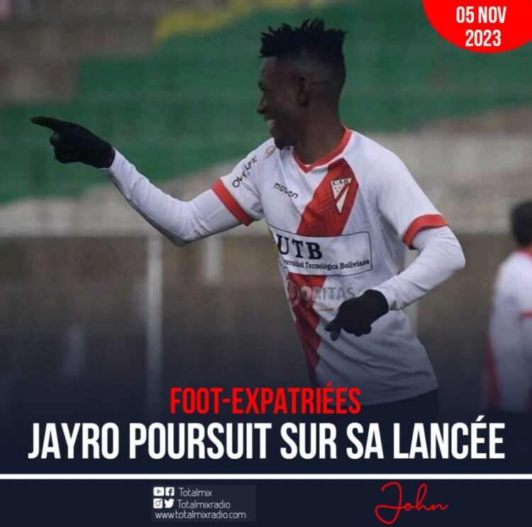 FOOT-EXPATRIÉS : RÉVEIL DE JAYRO JEAN
