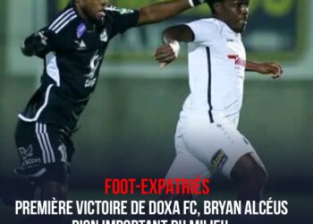 FOOT-EXPATRIÉS : PREMIÈRE VICTOIRE DE DOXA FC, BRYAN ALCÉUS PION IMPORTANT DU MILIEU