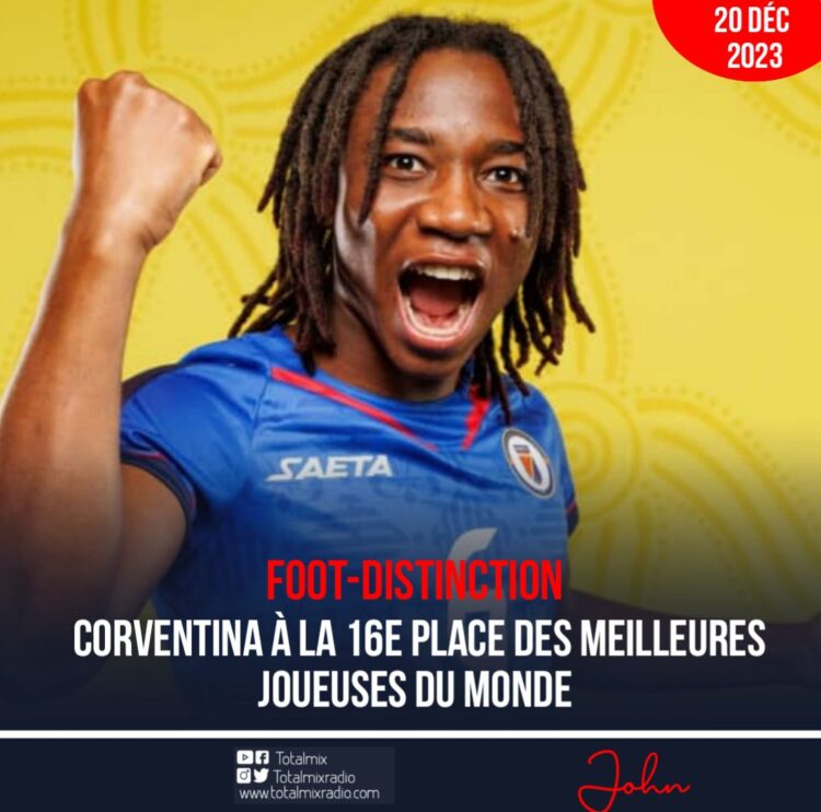 FOOT-DISTINCTION : CORVENTINA AU 16E RANG DES MEILLEURES JOUEUSES MONDIALES