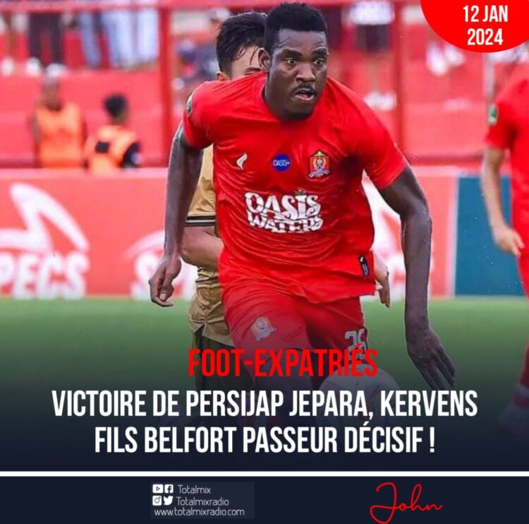 FOOT-EXPATRIÉS : PASSEUR DÉCISIF, BELFORT FACILITE LA VICTOIRE DE PERSIJAP JEPARA !