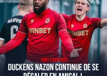 Foot-Expatriés : Duckens Nazon continue de se régaler en amical