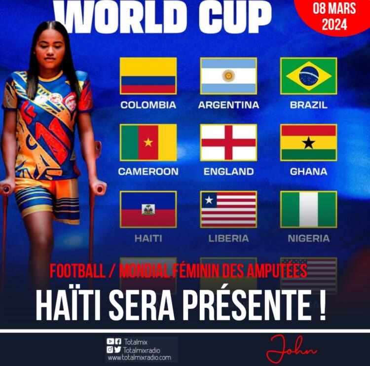 Foot-Amputé : Mondial féminin avec la participation d’Haïti