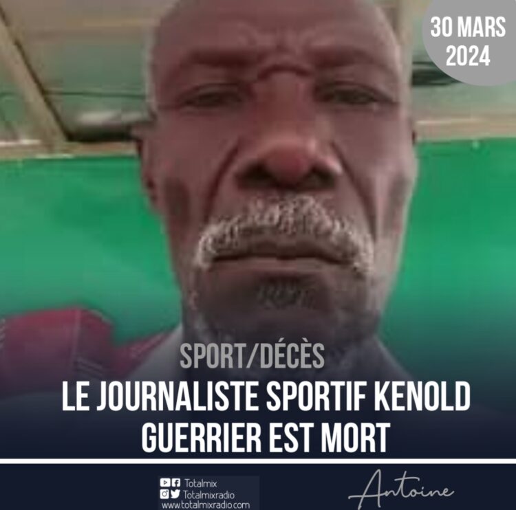 Sport/Disparition : Décès du journaliste Kenold Guerrier