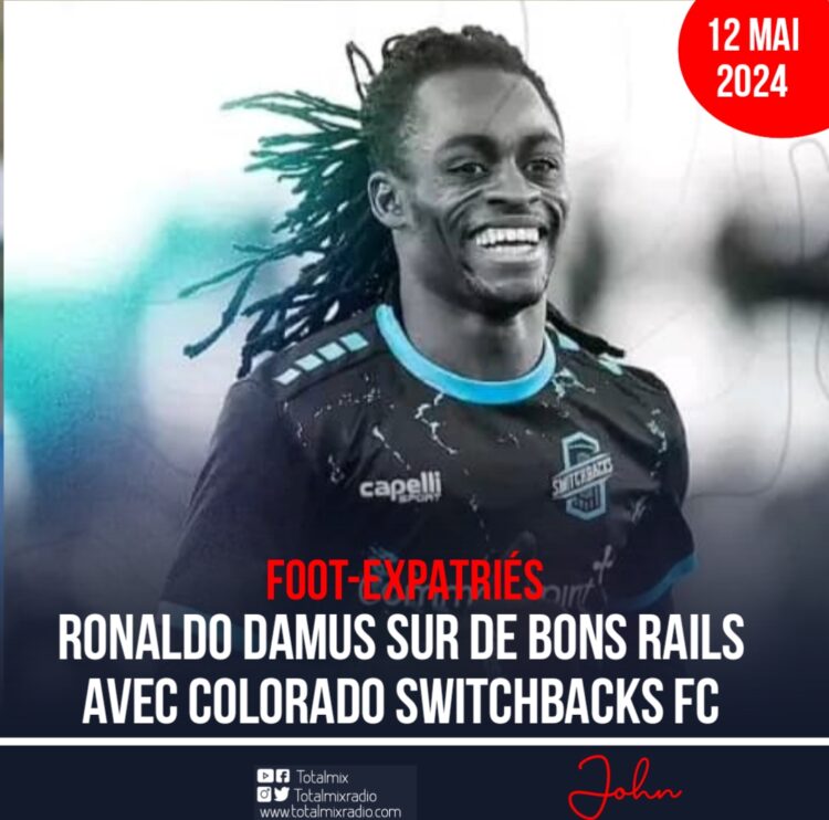 Foot-Expatriés : Ronaldo Damus sur de bons rails avec Colorado Switchbacks FC