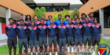 Concacaf masculin U-20, l’équipe en salle ce matin.