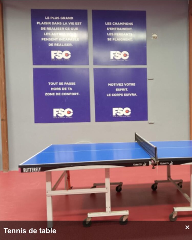Le Club FSC lance son tournoi Open de tennis de table