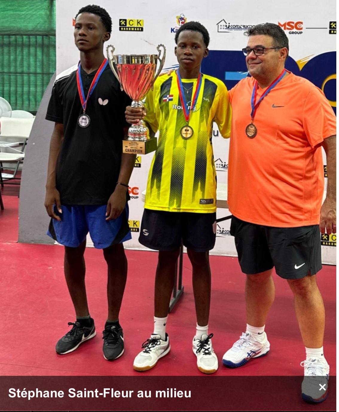 Stéphane Saint-Fleur triomphe au tournoi du club FSC