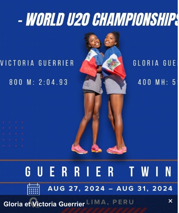 Athlétisme : Haïti présent aux championnats du monde U20 avec les sœurs Guerrier