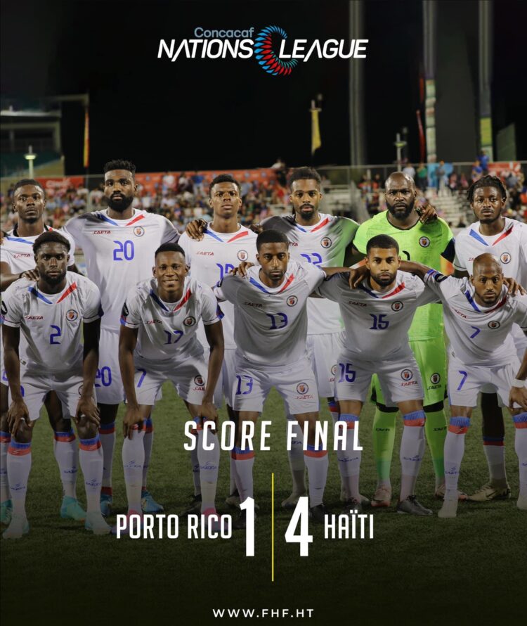 Ligue des nations : Haïti fait chuter Porto Rico (4-1) et réussir son entrée en lice