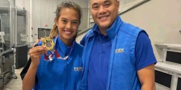 Jessica Lee au Championnat du monde de taekwondo junior en Corée du Sud