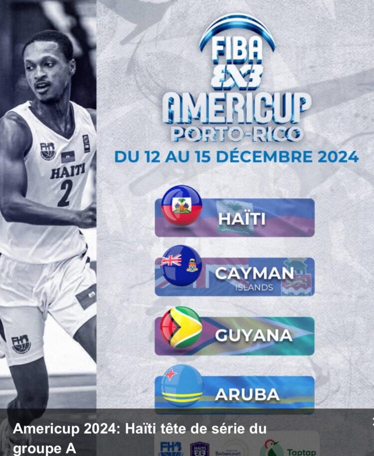 Basketball-AmeriCup 3×3 : Haïti en tête de série dans le Groupe A des qualifications