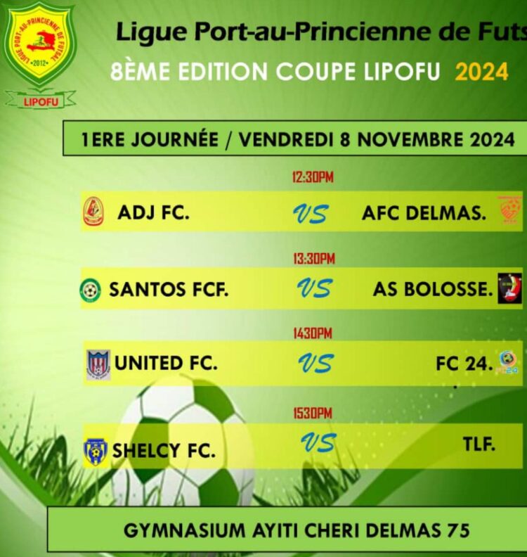Lancement de la 8e édition de la Coupe Lipofu à Port-au-Prince