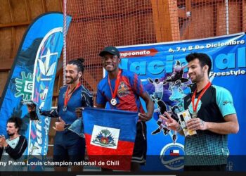L’Haïtien Gesny Pierre Louis champion national de patinage au Chili