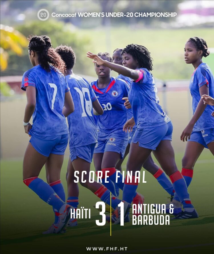 Concacaf Féminine U20 : Entrée en lice réussie pour Haïti, Antigua-et-Barbuda perd 3-1