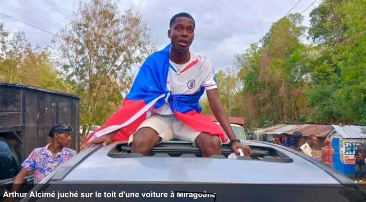 Arthur Alcimé, accueilli en héros à Miragoâne