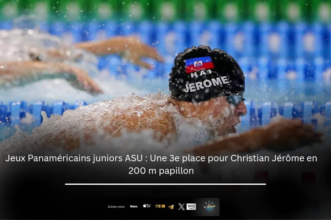 Jeux Panaméricains : Une 3e place pour Christian Jérôme en 200 m papillon