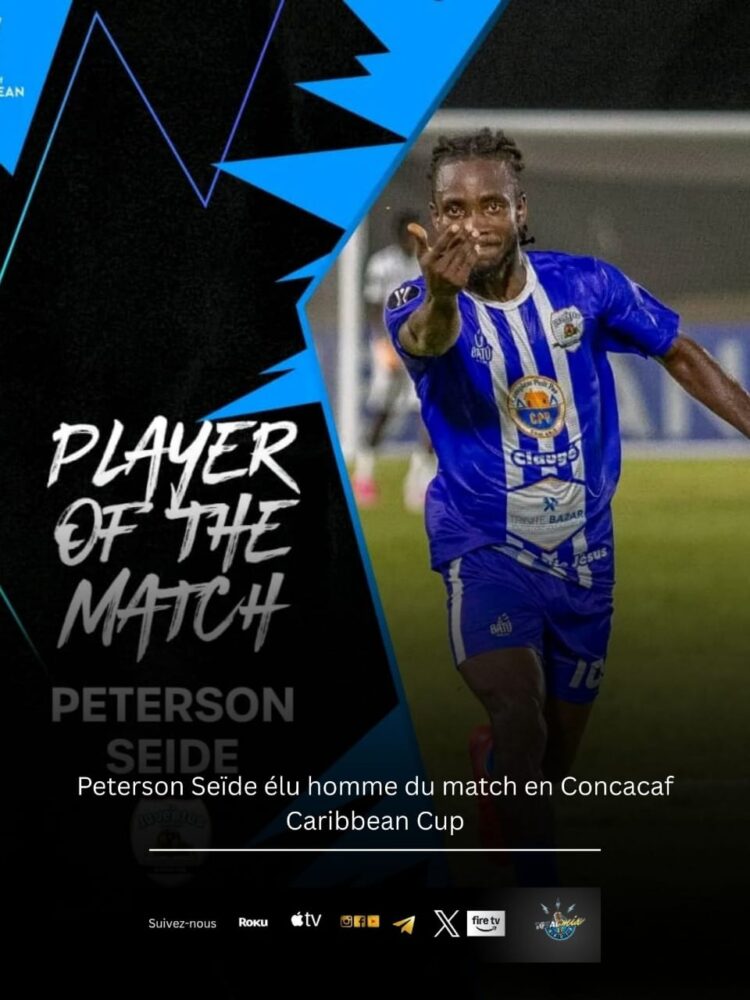 Coupe des Caraïbes de la Concacaf : Élu homme du match, un Peterson Seïde historique