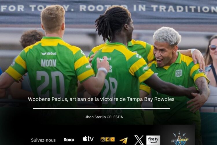Woobens Pacius artisan de la victoire de Tampa Bay Rowdies