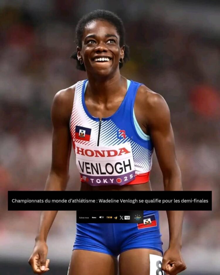 Championnats du monde d’athlétisme : Wadeline Venlogh se qualifie pour les demi-finales