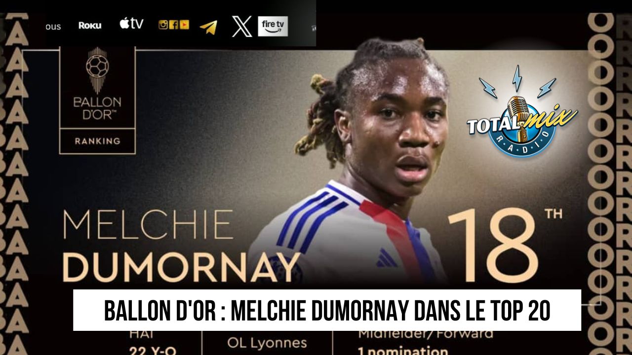 Ballon d’Or : Première personnalité haïtienne élue, Melchie à la 18ᵉ place