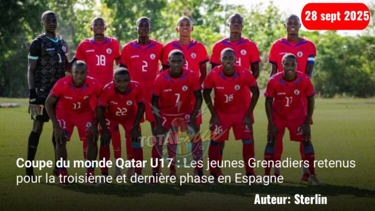 Coupe du monde U17 / Préparation : Les Grenadiers retenus pour la troisième et dernière phase en Espagne
